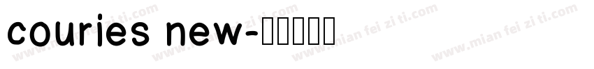 couries new字体转换